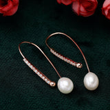 Curved Serenity 925 Silver Earrings - Diavo Jewels