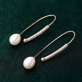 Curved Serenity 925 Silver Earrings - Diavo Jewels