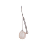 Curved Serenity 925 Silver Earrings - Diavo Jewels
