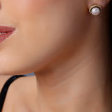 925 Silver Earrings with Intricate Circle Design