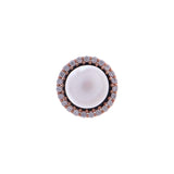 925 Silver Earrings with Intricate Circle Design