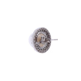925 Silver Earrings with Intricate Circle Design