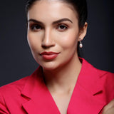 Silver Infinity Elegance Pearl Earrings - Diavo Jewels