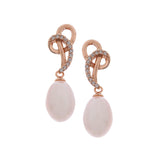 Silver Infinity Elegance Pearl Earrings - Diavo Jewels