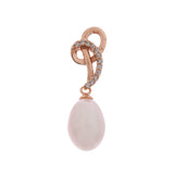 Silver Infinity Elegance Pearl Earrings - Diavo Jewels
