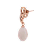 Silver Infinity Elegance Pearl Earrings - Diavo Jewels