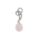 Silver Infinity Elegance Pearl Earrings - Diavo Jewels