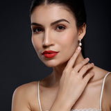 Graceful Drops 925 Silver Earrings - Diavo Jewels