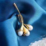 Tulip Blossom 925 Silver Brooch - Diavo Jewels