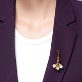 Tulip Blossom 925 Silver Brooch - Diavo Jewels