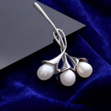 Tulip Blossom 925 Silver Brooch - Diavo Jewels