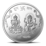 LAKSHMI GANESH (999.9) PURITY 100 GM SILVER COIN - Diavo Jewels