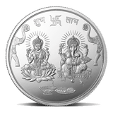 LAKSHMI GANESH (999.9) PURITY 100 GM SILVER COIN - Diavo Jewels