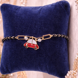 Little Rider Charm Gold Bracelet