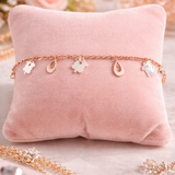 Blossom Drop Charm gold Bracelet