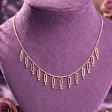 Golden Cascade Link Necklace