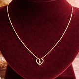 Eternal Heart Whisper Gold Necklace