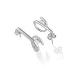 Curvy Chic Zenith Cubic Silver Drop Earrings