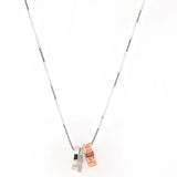 The Mira Circlets Silver Necklace