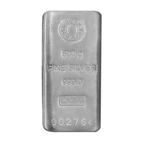 500 GM Silver Casted Bar 999 Purity - Diavo Jewels