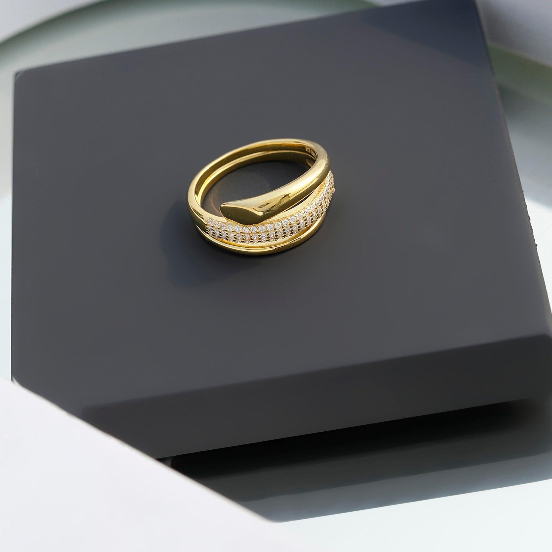 The Spiral Sterling Silver Ring - Diavo Jewels