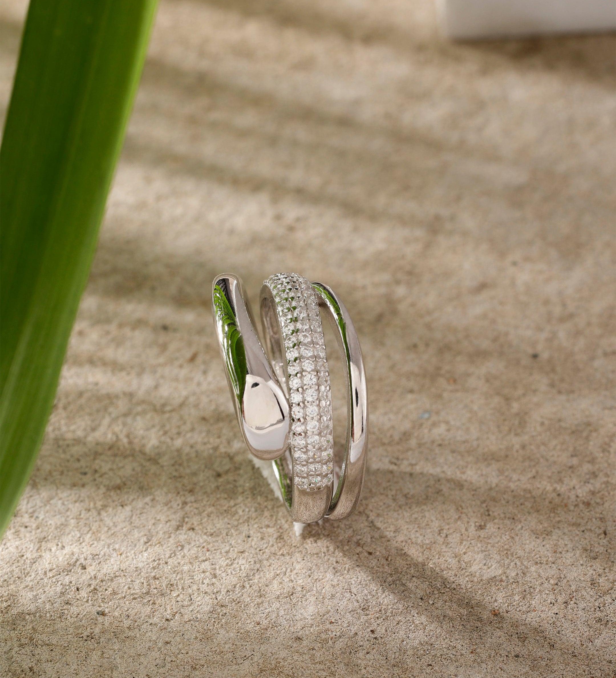 The Spiral Sterling Silver Ring - Diavo Jewels