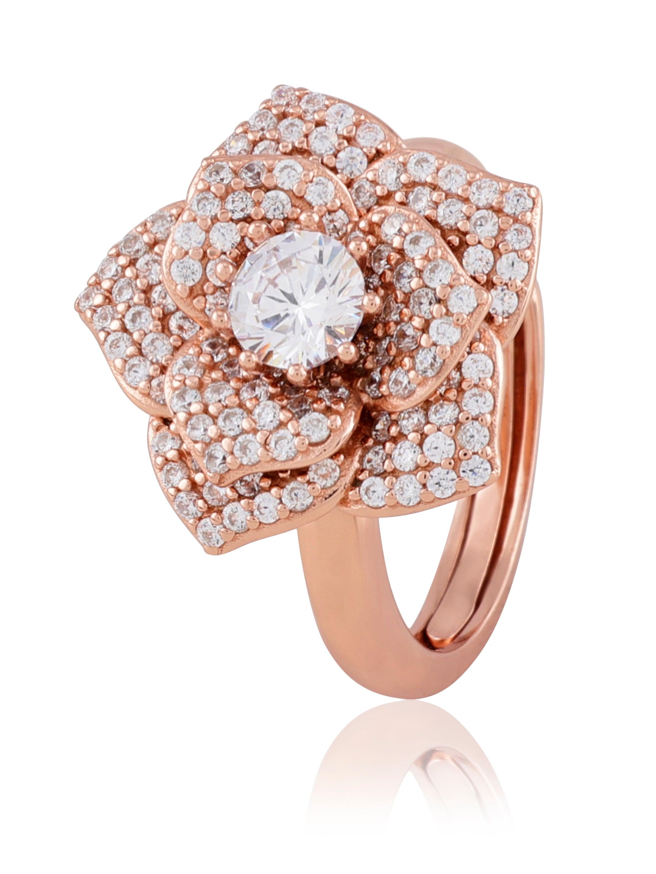 Couture Fleur Silver Ring - Diavo Jewels