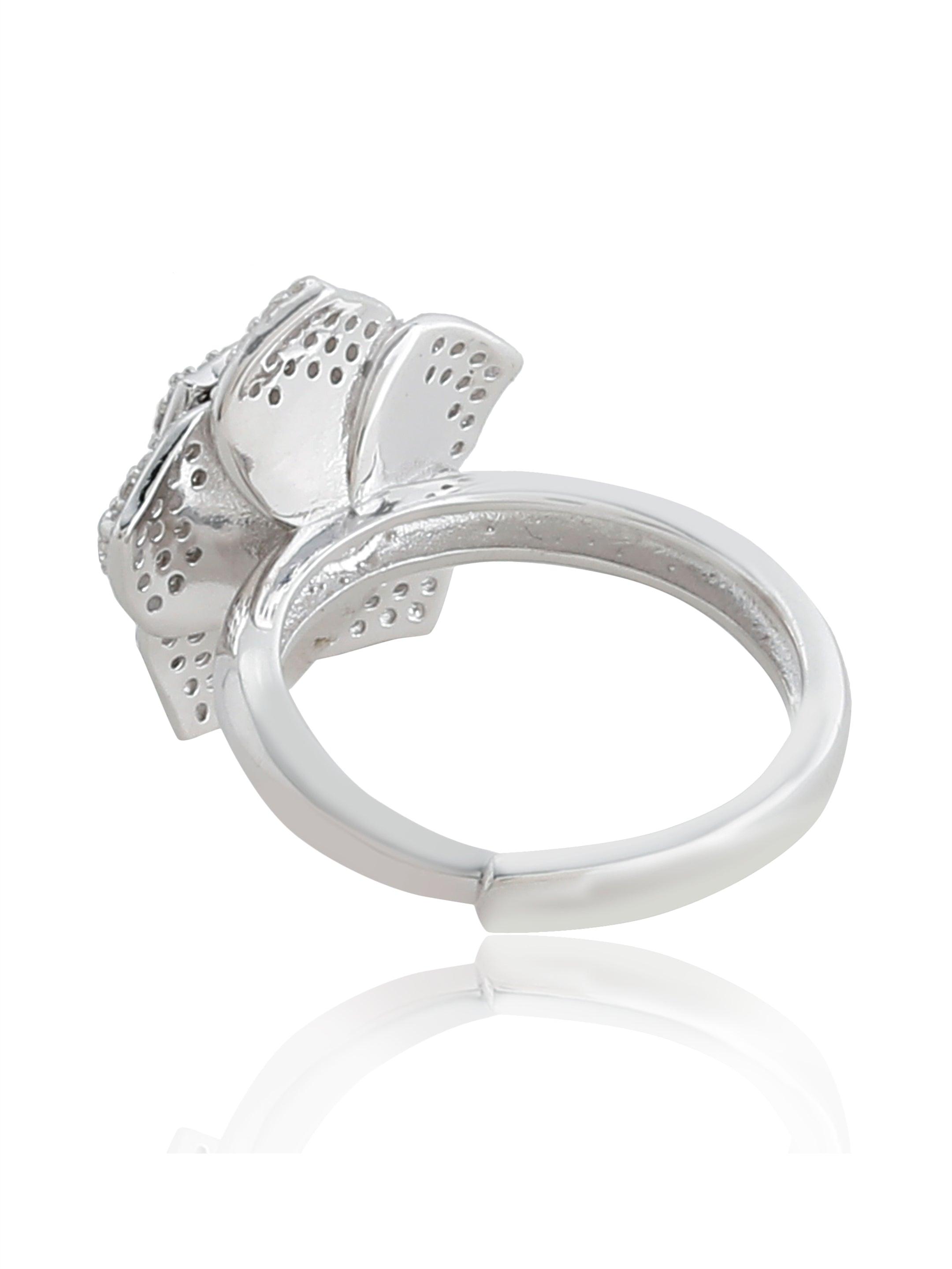 Couture Fleur Silver Ring - Diavo Jewels