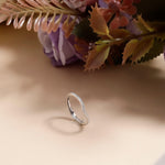 Subdued Glamour Rhodium Plated Silver Ring - Diavo Jewels