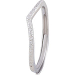 Subdued Glamour Rhodium Plated Silver Ring - Diavo Jewels