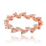 Whispering Willow Rose Gold Plated Silver Ring - Diavo Jewels