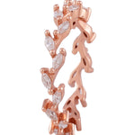 Whispering Willow Rose Gold Plated Silver Ring - Diavo Jewels