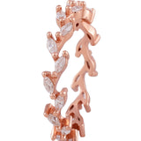 Whispering Willow Rose Gold Plated Silver Ring - Diavo Jewels