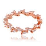 Whispering Willow Rose Gold Plated Silver Ring - Diavo Jewels