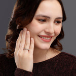 Whispering Willow Rhodium Plated Silver Ring - Diavo Jewels