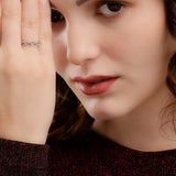 Whispering Willow Rhodium Plated Silver Ring - Diavo Jewels