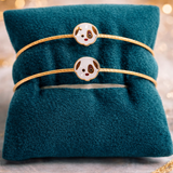 Gold Little Puppy Charm Kids Bracelet