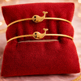 Gold Little Whale Kids Bracelet