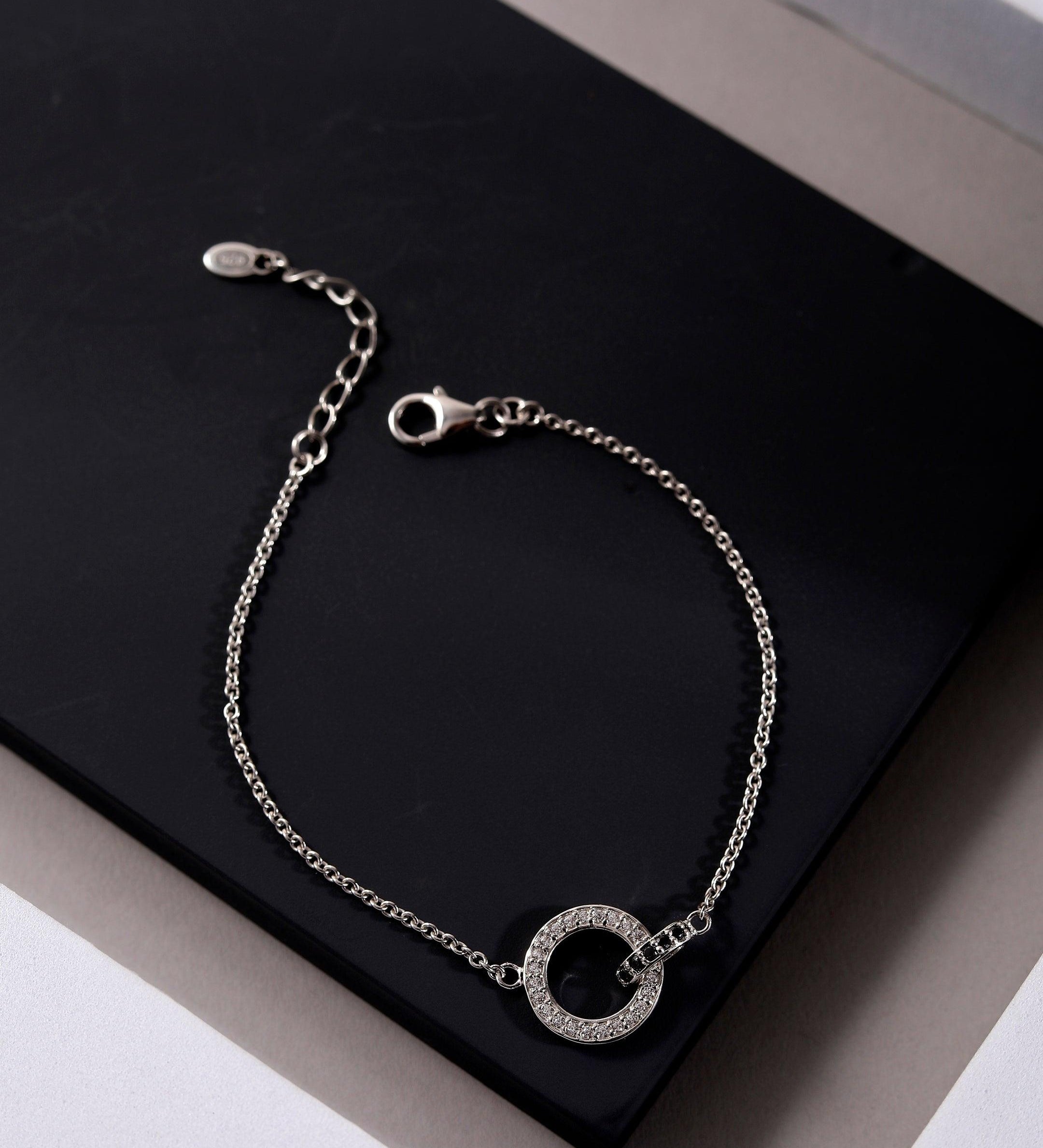 Eclipse Harmony Silver Bracelet - Diavo Jewels