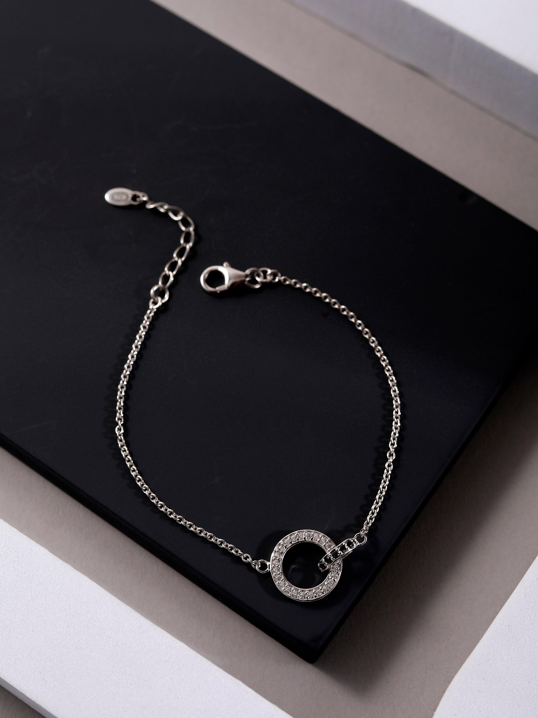 Eclipse Harmony Silver Bracelet - Diavo Jewels