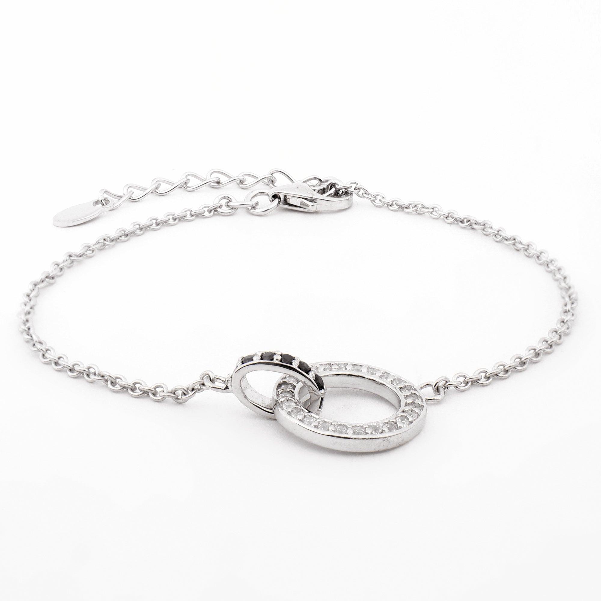 Eclipse Harmony Silver Bracelet - Diavo Jewels