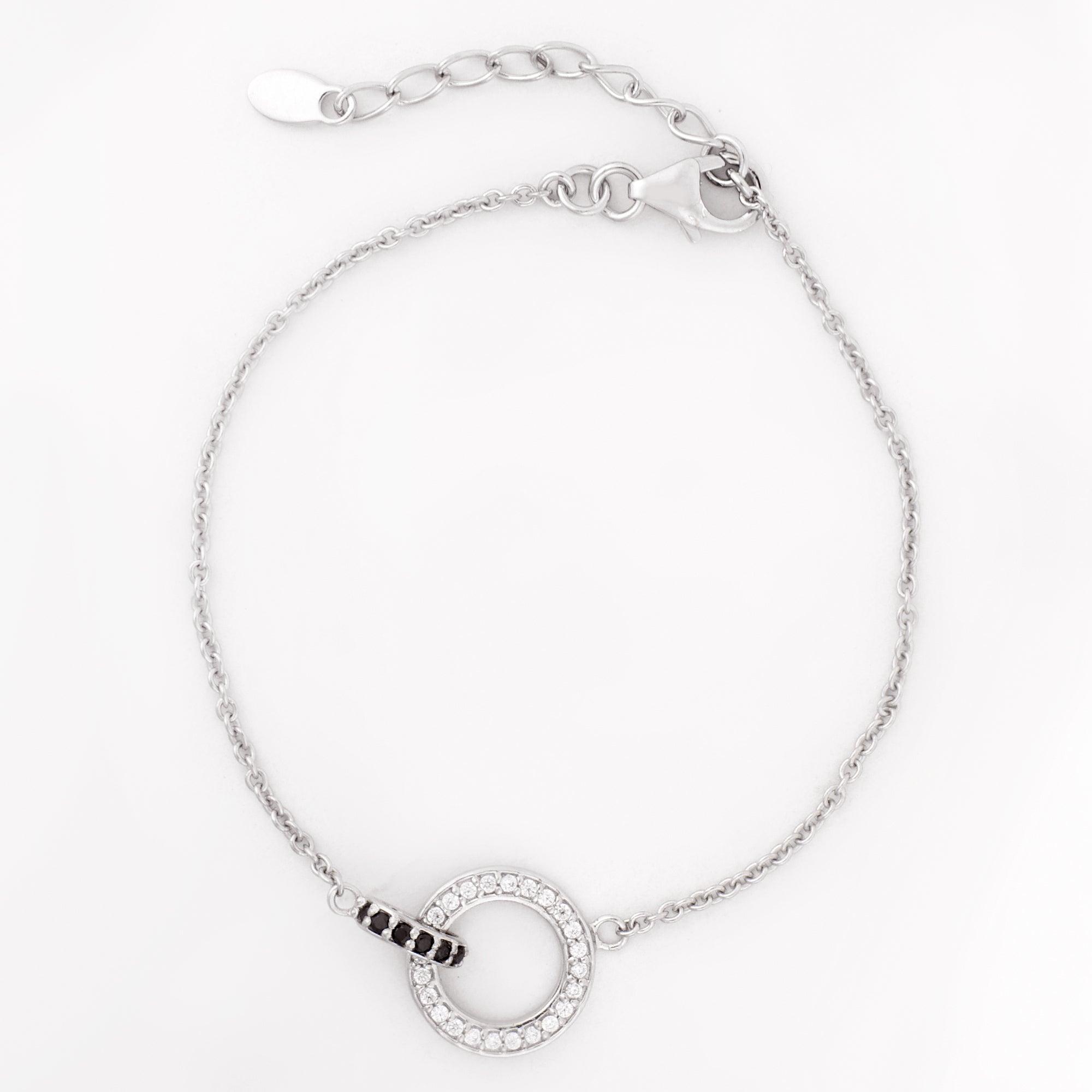 Eclipse Harmony Silver Bracelet - Diavo Jewels