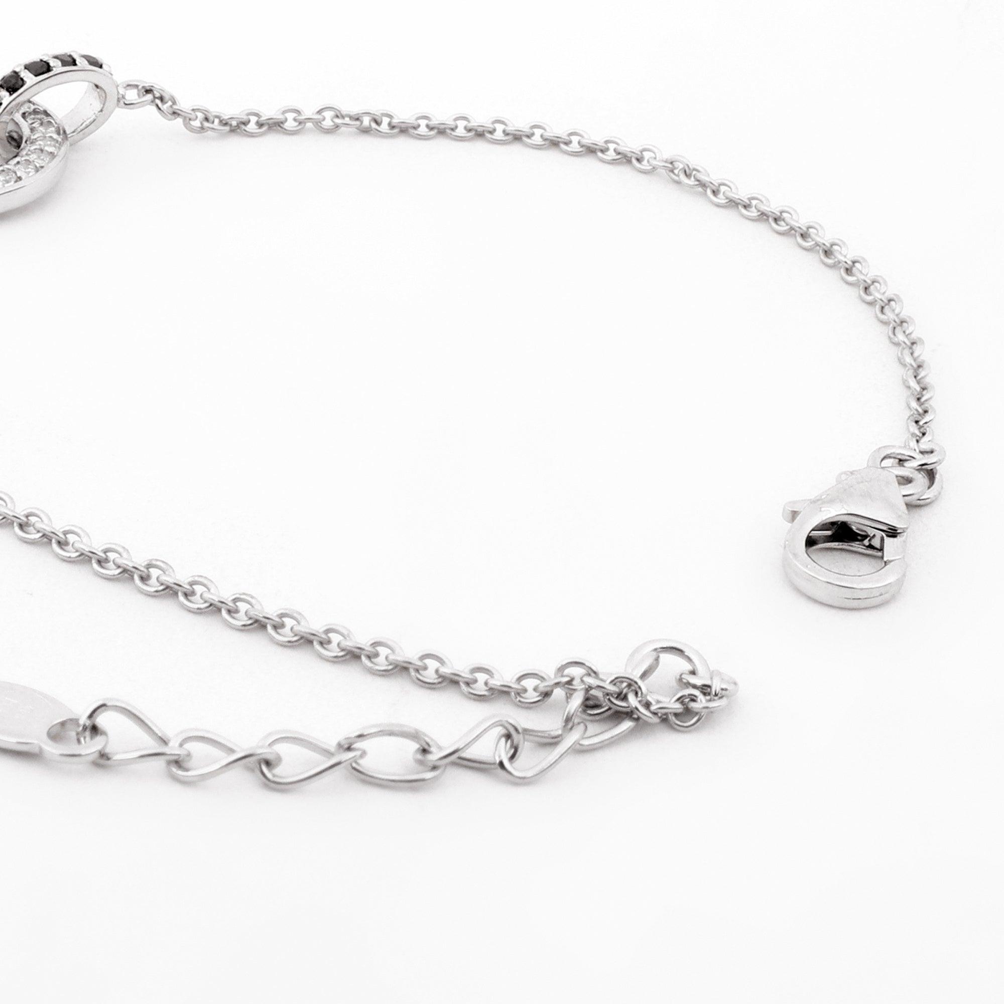 Eclipse Harmony Silver Bracelet - Diavo Jewels