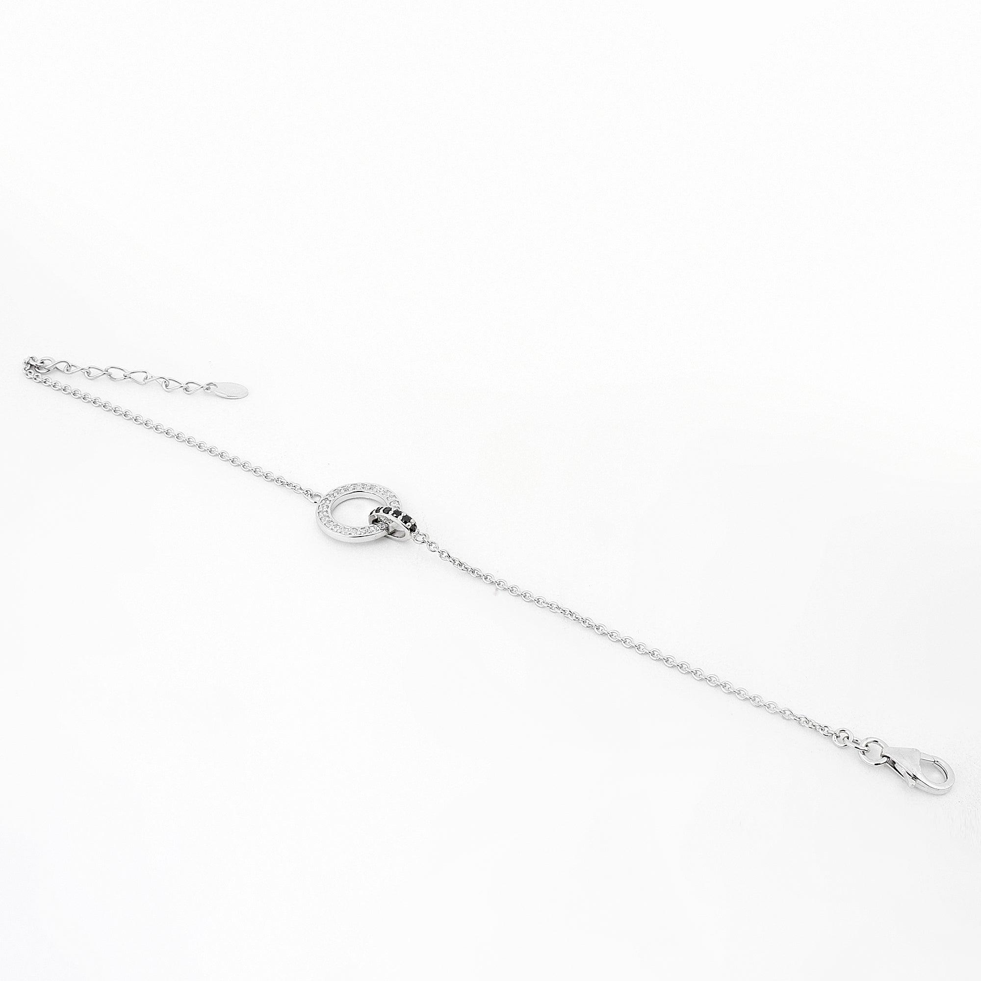 Eclipse Harmony Silver Bracelet - Diavo Jewels