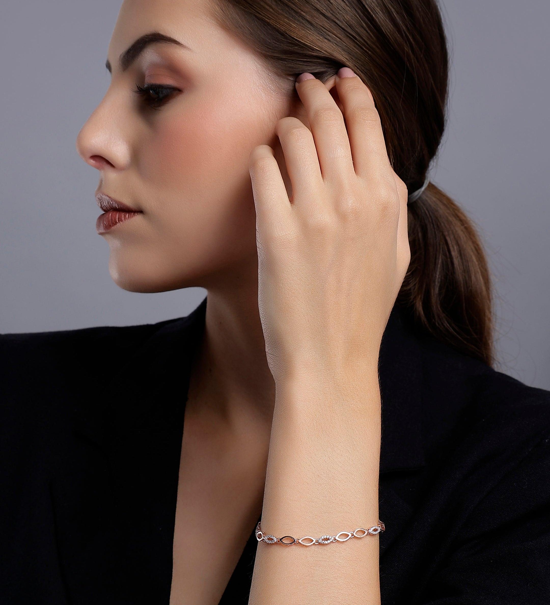 Aurora Blaze Silver Bracelet