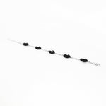 Onyx Stud 925 Silver Bracelet - Diavo Jewels