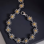 Daisy Delight 925 Silver Bracelet - Diavo Jewels