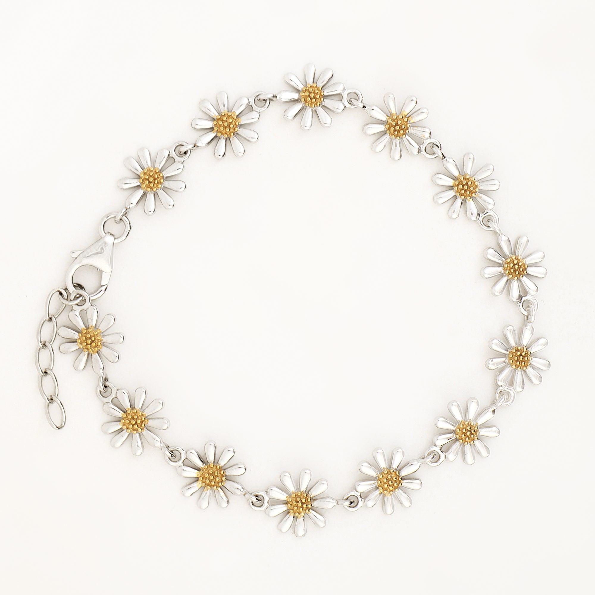 Daisy Delight 925 Silver Bracelet - Diavo Jewels