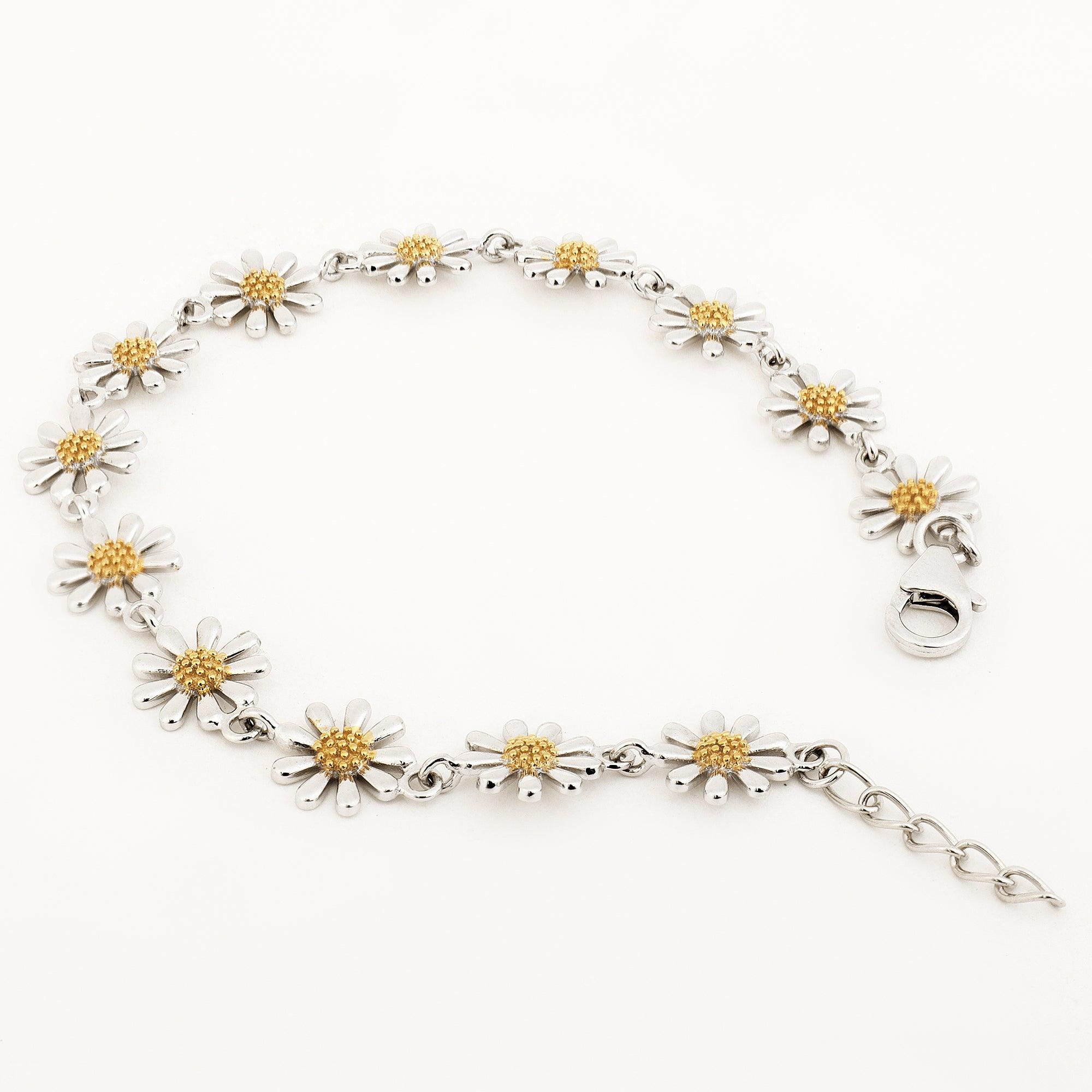 Daisy Delight 925 Silver Bracelet - Diavo Jewels