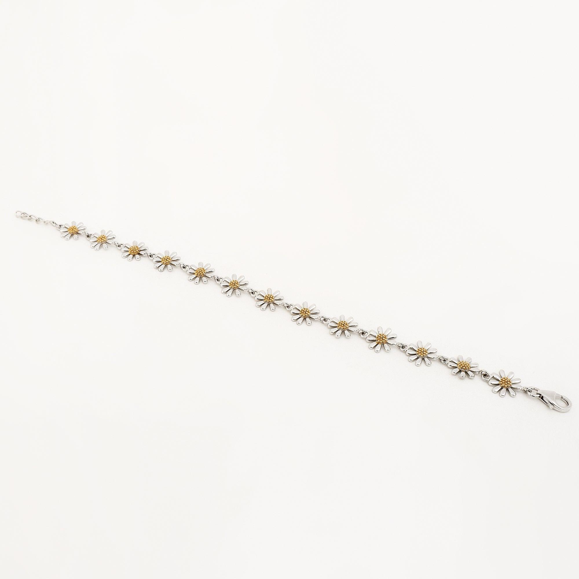 Daisy Delight 925 Silver Bracelet - Diavo Jewels